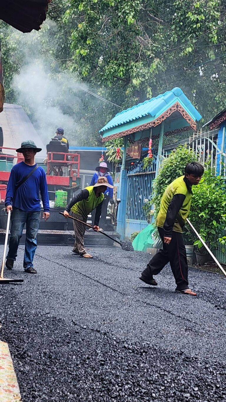 งานปรับปรุงถนนแอสฟัลติกส์คอนกรีต (องค์การบริหารส่วนตำบลเมืองขีดขิน)